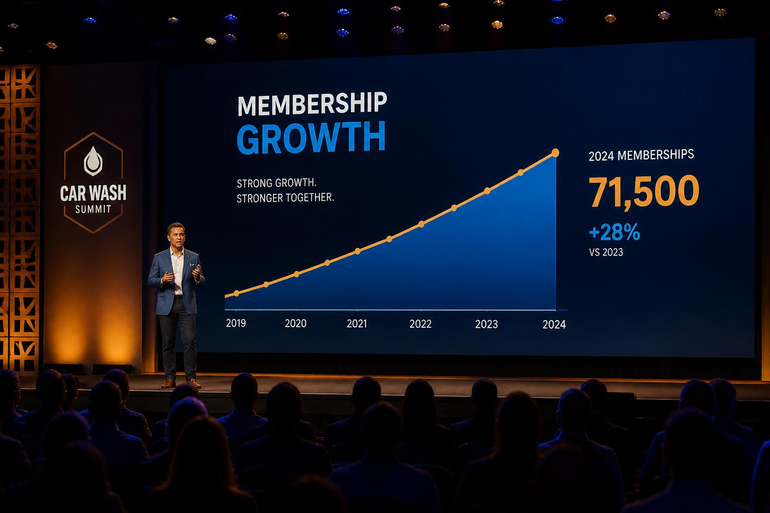 Sean Pashley speaking at a car wash industry conference